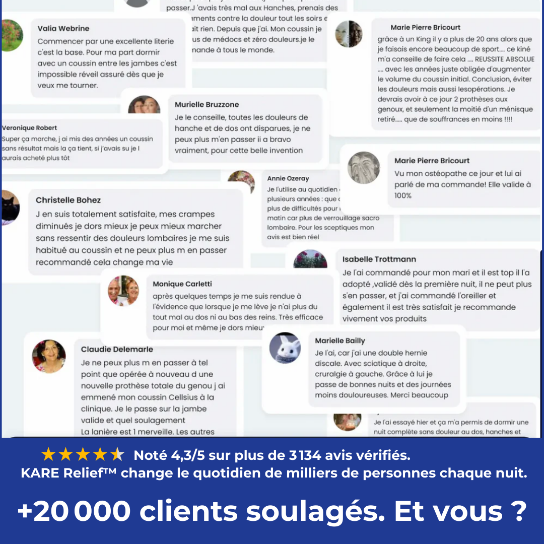 KARE Relief™ – Coussin Thérapeutique de Soutien Lombaire