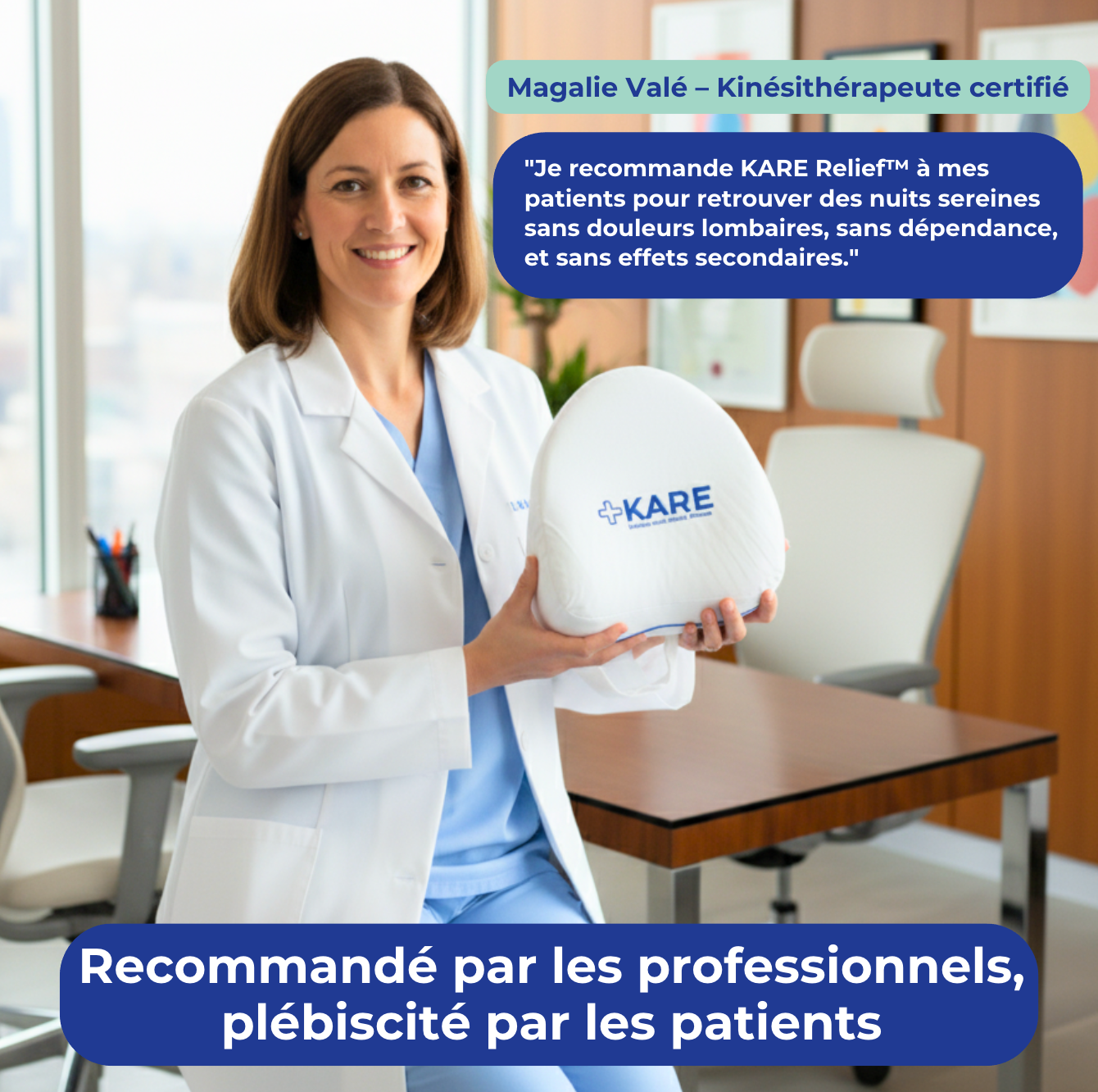 KARE Relief™ – Coussin Thérapeutique de Soutien Lombaire