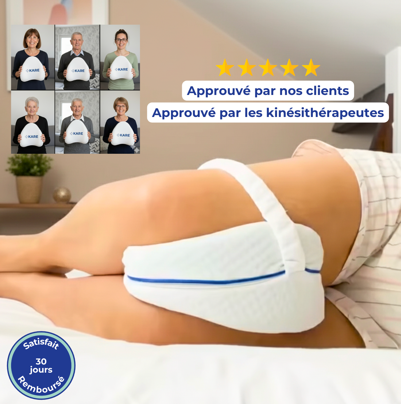 KARE Relief™ – Coussin Thérapeutique de Soutien Lombaire